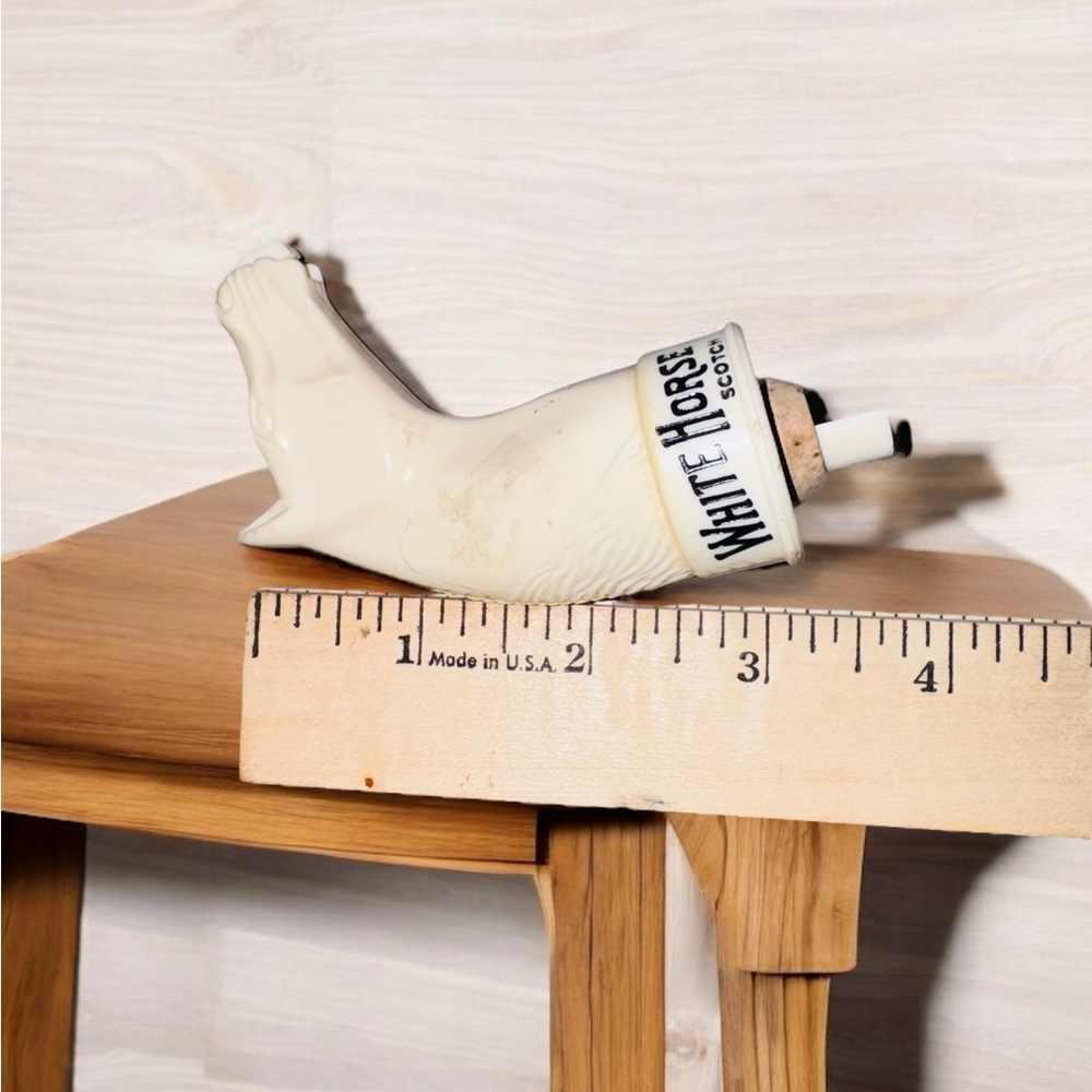Vintage White Horse Scotch Bottle Stopper/Pour Spout Bar Ware Western - Picture 4 of 4